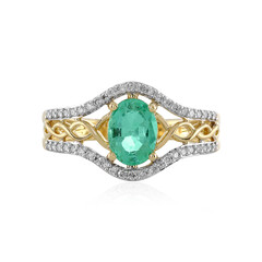 Anillo en oro con Esmeralda de Colombia (AMAYANI)