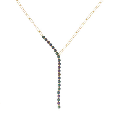 Collar en plata con Hematita mística (dagen)