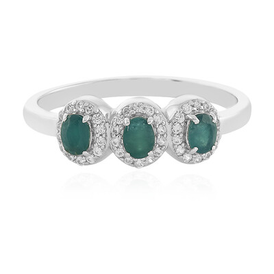 Anillo en plata con Grandidierita