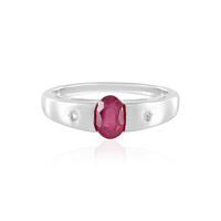 Anillo en plata con Rubí de Madagascar