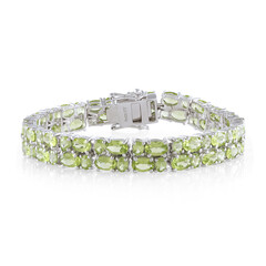 Brazalete en plata con Peridoto