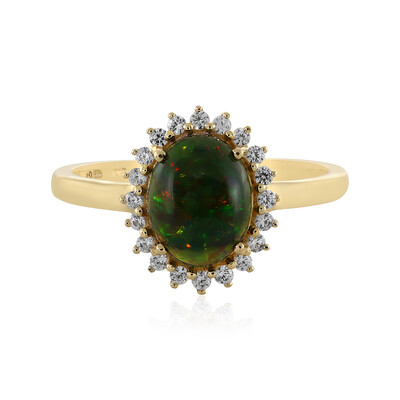 Anillo en oro con Ópalo de Mezezo (Adela Gold)