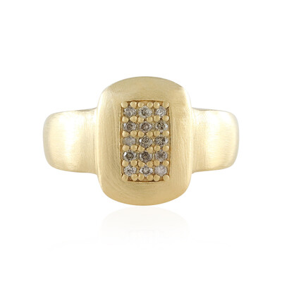 Anillo en plata con Diamante chocolate I2