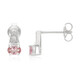 Pendientes en plata con Turmalina cuprífera rosa