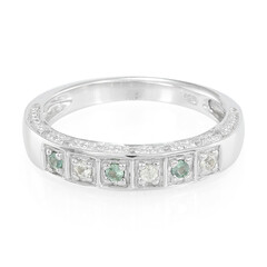 Anillo de hombre en plata con Alejandrita de Brasil