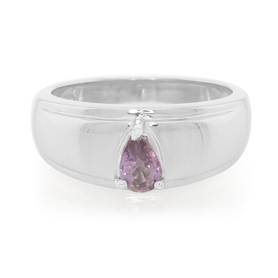 Anillo en plata con Zafiro de Ceilán púrpura no calentado