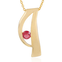 Collar en plata con Turmalina rosa