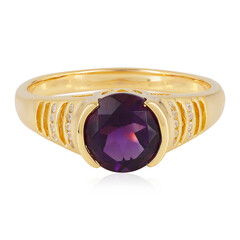 Anillo de hombre en plata con Amatista de Siberia