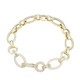 Brazalete en plata con Topacio blanco (Adela Silber)