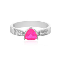Anillo en plata con Ópalo rosa de Etiopía