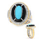 Anillo en plata con Ónix negro (Gems en Vogue)