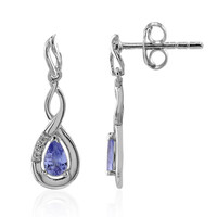 Pendientes en plata con Tanzanita