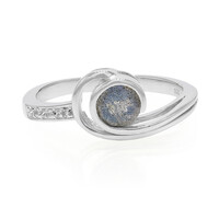 Anillo en plata con Espectrolita