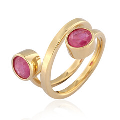 Anillo en plata con Zafiro rosa de Madagascar (de Melo)