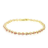 Brazalete en oro con Zafiro Padparascha no calentado (AMAYANI)