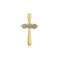 Colgante en plata con Diamante I3 champán