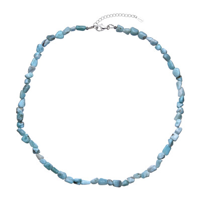 Collar en plata con Larimar