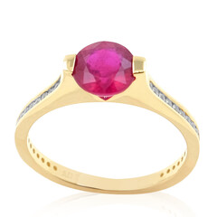 Anillo en oro con Rubí de Madagascar