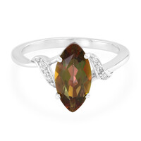 Anillo en plata con Topacio jungla