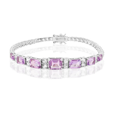 Brazalete en plata con Amatista