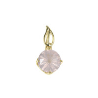 Colgante en oro con Cuarzo rosa