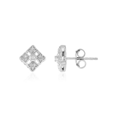 Pendientes en plata con Diamante I2 (I)