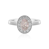 Anillo en plata con Morganita de Madagascar
