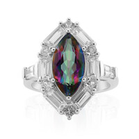 Anillo en plata con Cuarzo místico