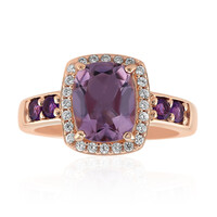 Anillo en plata con Amatista de Bolivia