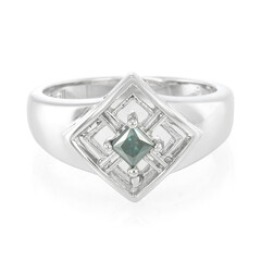 Anillo en plata con Diamante fantasía