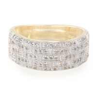 Anillo en plata con Topacio blanco
