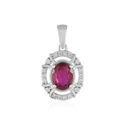 Colgante en plata con Rubí de Madagascar