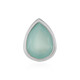 Colgante en plata con Calcedonia agua  (MONOSONO COLLECTION)