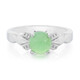 Anillo en plata con Crisoprasa imperial