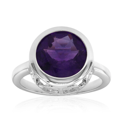 Anillo en plata con Amatista de Zambia (MONOSONO COLLECTION)