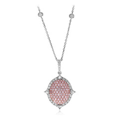 Collar en oro con Diamante rosa I1 (CIRARI)