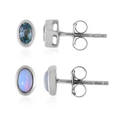 Pendientes en plata con Zircón de Ratanak Kirí