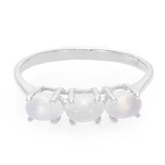Anillo en plata con Calcedonia de Turquía