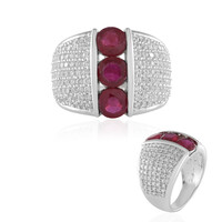 Anillo en plata con Rubí de Madagascar (de Melo)