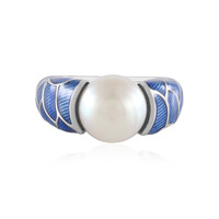 Anillo en plata con Perla blanca Freshwater (Adela Silber)