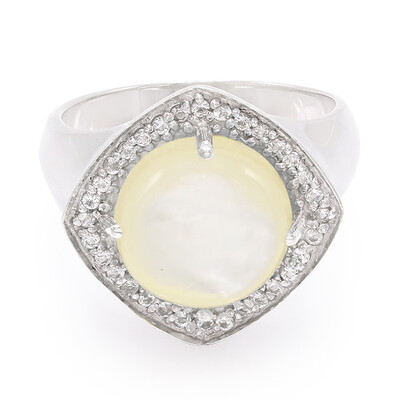 Anillo en plata con Concha de Abalone