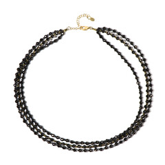 Collar en plata con Espinela negra