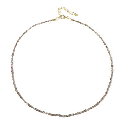 Collar en plata con Diamante champán