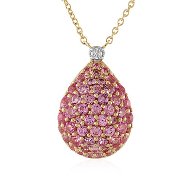 Collar en oro con Zafiro rosado (Adela Gold)