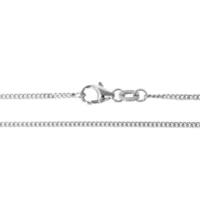 Cadena en oro blanco 9k 50 cm - 3,11 g