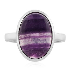 Anillo en plata con Fluorita
