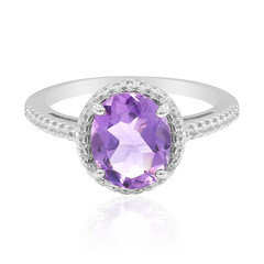 Anillo en plata con Amatista