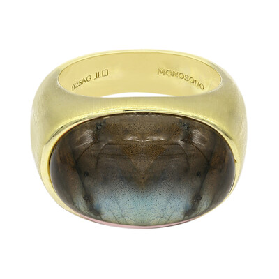 Anillo en plata con Labradorita (MONOSONO COLLECTION)