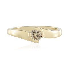 Anillo en oro con Diamante chocolate I2