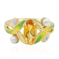 Anillo en plata con Citrino
